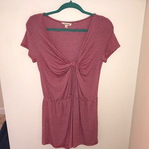 Keyhole Striped Romper